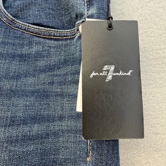 7 For All Mankind Jeans Women's 29 (8) Blue Austyn Relaxed Straight Leg NWT - Picture 5 of 15